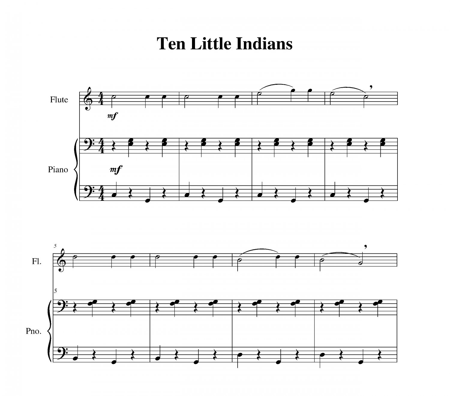 Ten Little Indians