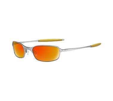Oakley SQUARE WIRE 2.0 S/H Silver with Fire Iridium Lenses 05-687