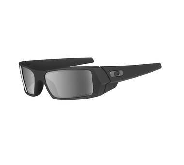 Oakley GASCAN Matte Black with Black Iridium POLARIZED Lenses 12-856