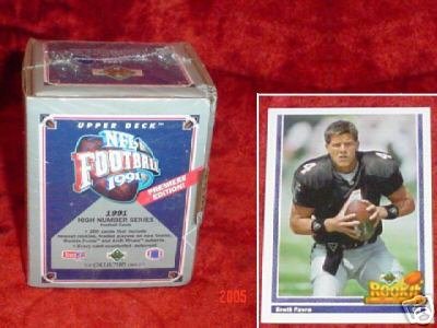 1991 Upper Deck Football High Number Set Brett Favre