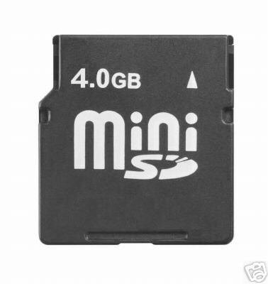 Brand New OEM 4gb Mini SD Memory Card World Shipping!