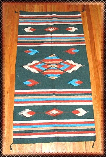 Southwestern Design Log Cabin Decor Rug 32" x 64" - #12