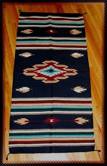 Southwestern Design Log Cabin Decor Rug 32 x 64 - #2