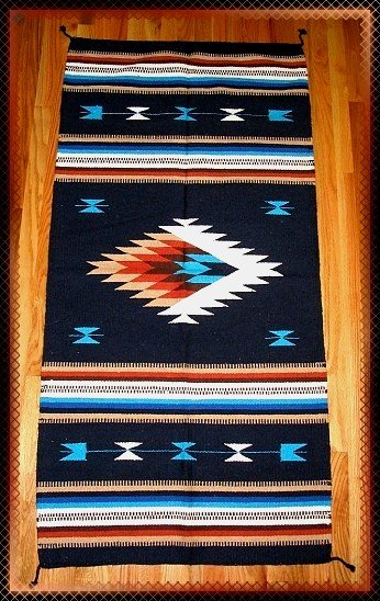 Southwestern Design Log Cabin Decor Rug 32 x 64 - #7