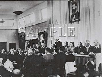 David Ben Gurion reading the declaration of independence wonderful photo still #2
