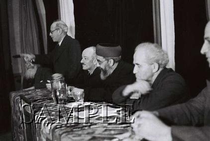 Israeli prime minister David Ben Gurion with chief Rabbi Uziel wonderful photo still #3