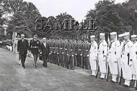 Israel prime minister Levy Eshkol & U.S. President johnson wonderful photo still #22