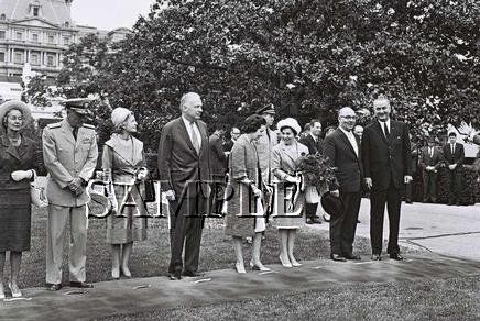 Israel prime minister Levy Eshkol & U.S. President johnson wonderful photo still #23