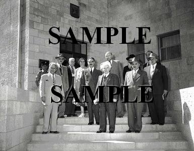 Israel prime minister david ben gurion with new cabinet member 1951 wonderful photograph #23