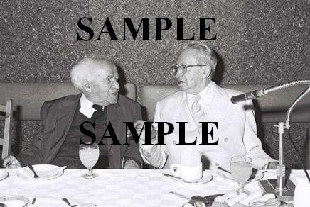 Israel president Ben Zvi with david ben gurion at the lod airport wonderful photograph #26