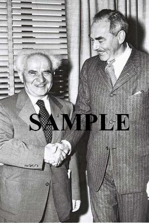Israel prime minister david ben gurion & Dean Acheson secretary of states wonderful photograph #30