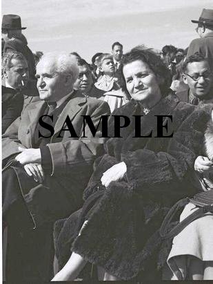 Israel prime minister david ben gurion with his wife at ceremony wonderful photograph #31