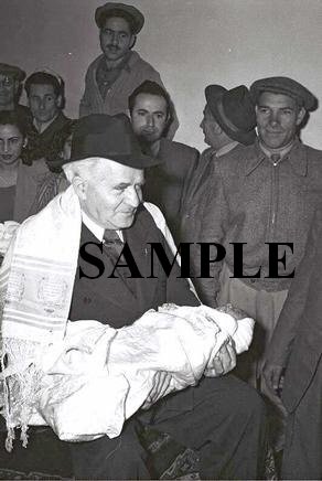 David ben gurion acts as goodfather of child of an immigrant from iraq wonderful photograph #32