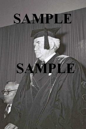 David ben gurion in cap and gown at conferment on him of honorary doctorate photo #44