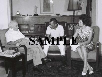 Ed Sullivan with israel prime minister david ben gurion wonderful photograph #63