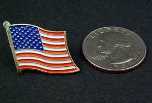 American Flag USA Patriotic Lapel Pin