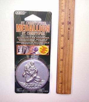 Stick on St. Christopher Refillable Air Freshener