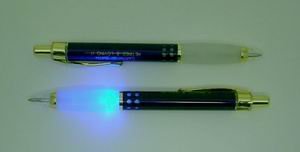 Imprinted Light-Up Push Button Metal Pen