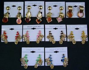 Assorted Name Brand Costume Jewelry Earrings (wholesale lot of 72)