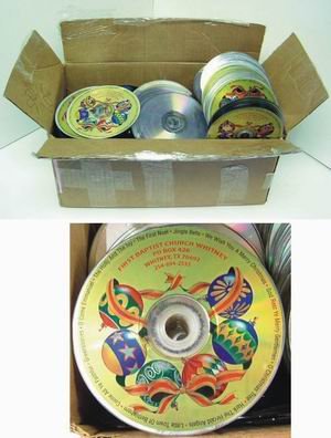 Imprinted Christmas Song CD wholesale lot of 400 cd's