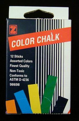 Assorted Color Chalk (wholesale case of 288 packs)