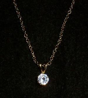 Heart Shaped Necklace (with costume stone) (wholesale lot of 24)