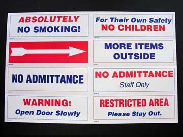 MIXED SIGNS - wholesale (perfect for auctions) (200 signs)