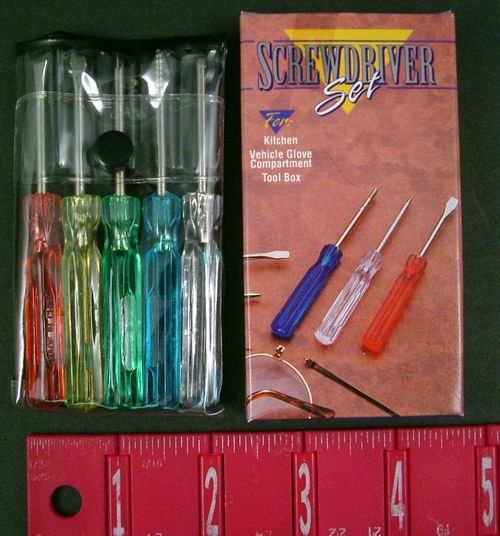 Wholesale - 5 Pc Mini Screw Driver Set (case of 72)