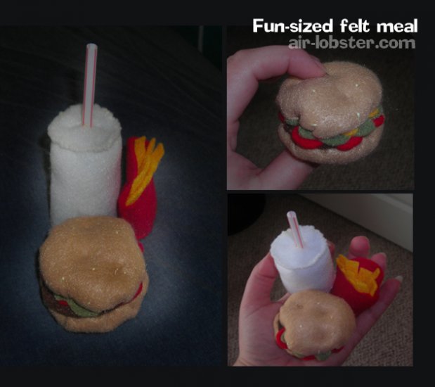 Fast Food Felt Meal