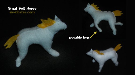 Felt Posable Horse