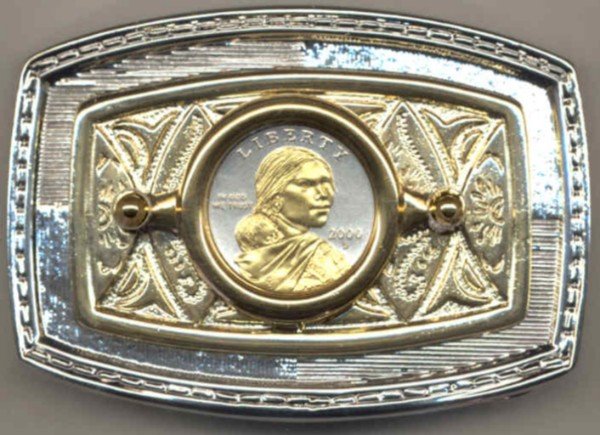 82BB Belt Buckle - Sacagawea dollar (2000 - date)