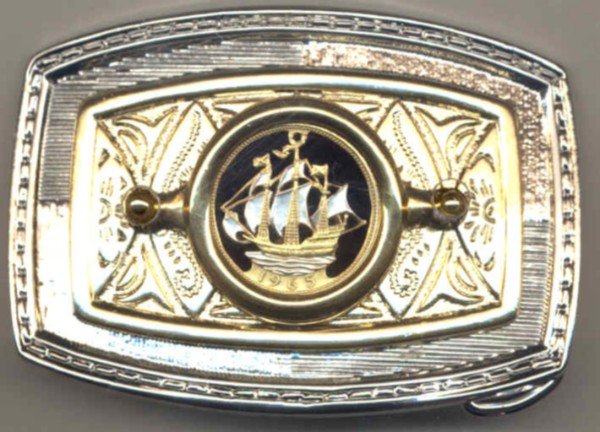 C-103BB British ½ penny “Old Sailing ship” (U.S. quarter size)