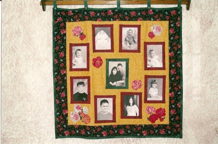 9 Picture Custom Photo Memory Quilt