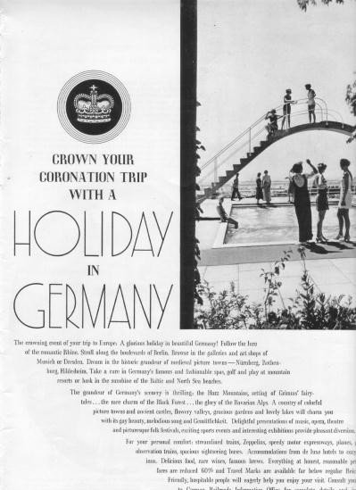 1937 Germany Tourism Ad "Holiday In Germany"