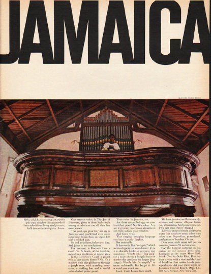 1965 Jamaica Tourism Ad "buccaneering sea captain"