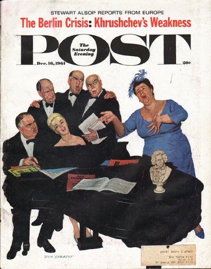 1961 Saturday Evening Post Cover Page ~ December 16, 1961