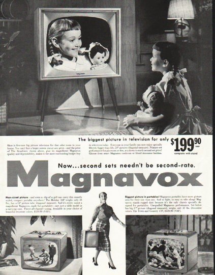 1956 Magnavox Ad "The biggest picture"