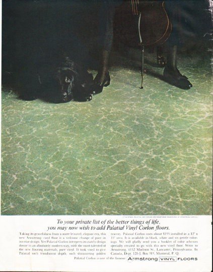 1961 Armstrong Floors Ad "your private list"
