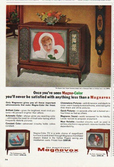 1965 Magnavox Ad "Magna-Color"
