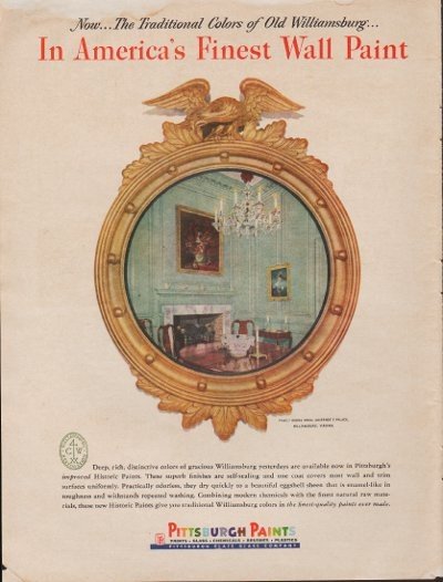 1953 Pittsburgh Paints Ad "Finest Paint"