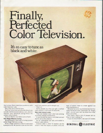 1965 General Electric TV Ad "Perfected"