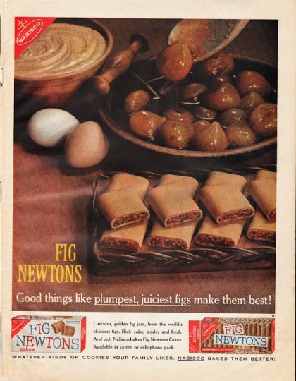 1961 Fig Newtons Ad "Good things"