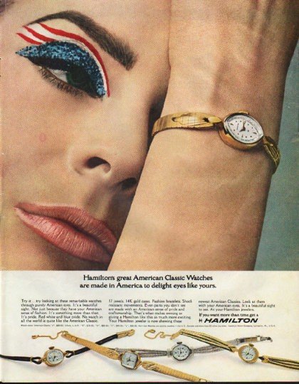 1965 Hamilton Watch Ad "American Classic Watches"