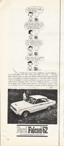 1962 Ford Falcon Ad "Thank you, Lucy" ~ (model year 1962)
