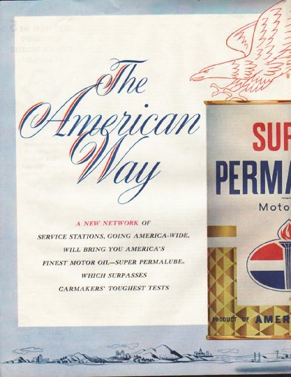 1961 American Motor Oil Ad "The American Way"