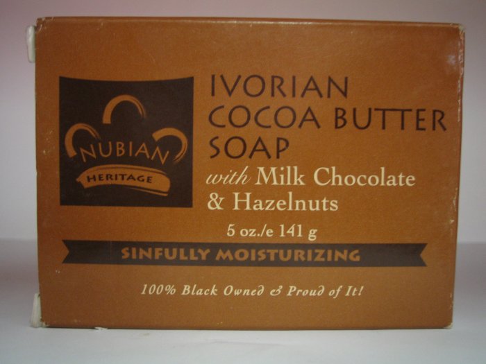 (milk chocolate and hazelnut)Ivorian Cocoabutter Soap