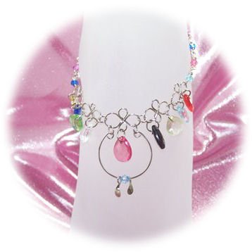 Multi-Color Front Drop Zircon Anklet