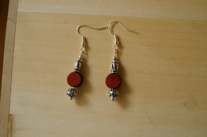 Stained bead earring