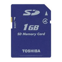 Toshiba 1GB SD Memory Card (Single Card)
