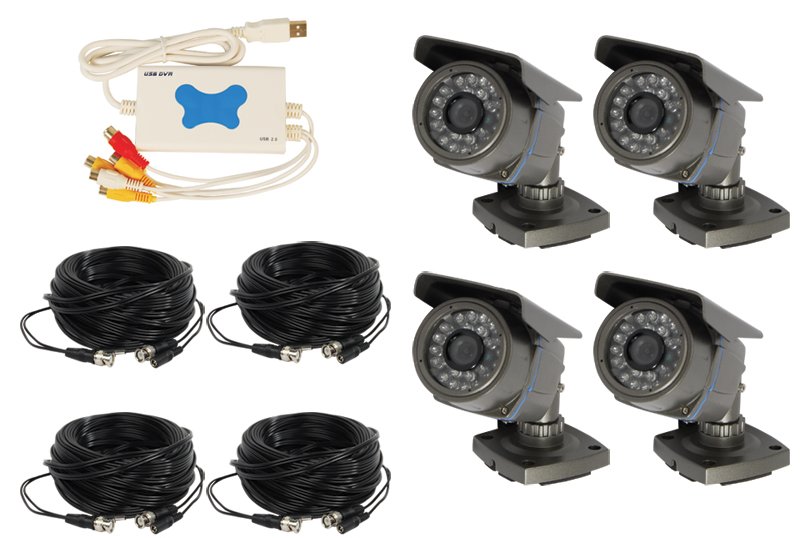 4 Channel Wired USB DVR Surveillance System - CS-USB4CH